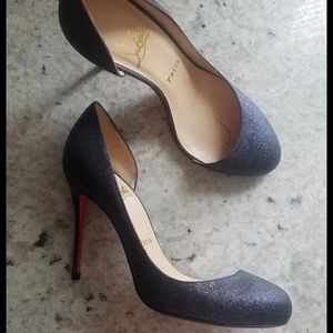 Christian Louboutin Glitter Helmour D'orsay Heel